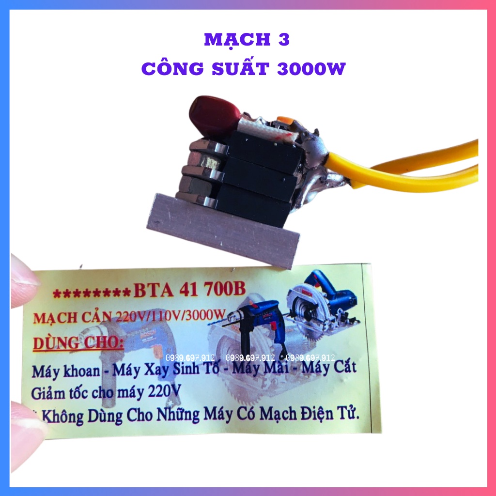 Mạch Cản Chuyển Điện 220v Về 110v Dùng Cho Thiết Bị Điện Nội Địa Nhật - Máy Khoan, Máy Mài, Máy Cắt, Máy Xay Sinh Tố