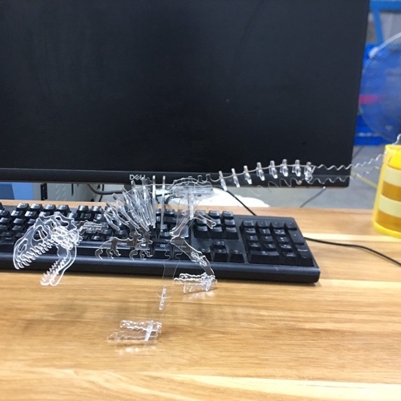 Mô hình 3D khủng long, mô hình lắp ghép thú vị, quà tặng xếp hình, trang trí, mô hình mica trong suốt độc lạ