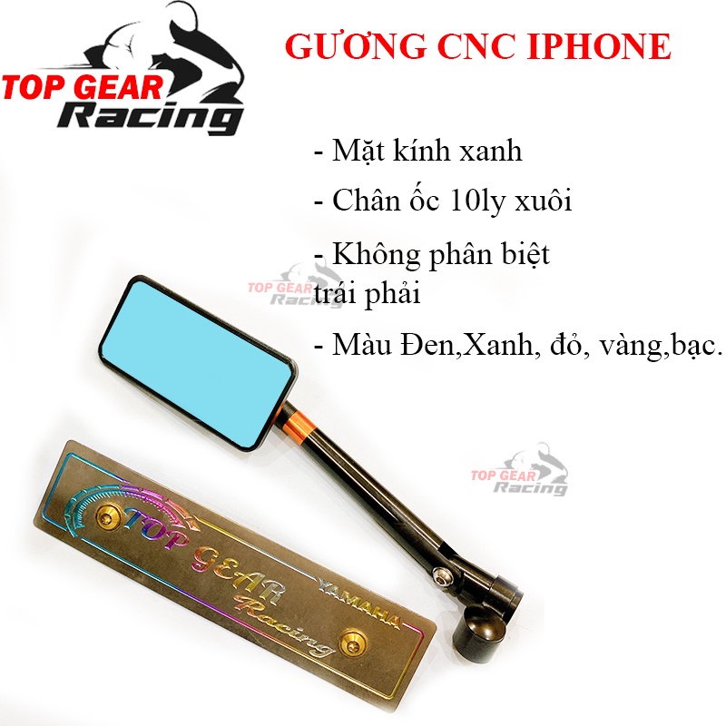 Gương CNC IPHONE - Gương Chiếu Hậu Xe Máy - &lt;TOPGEAR&gt;