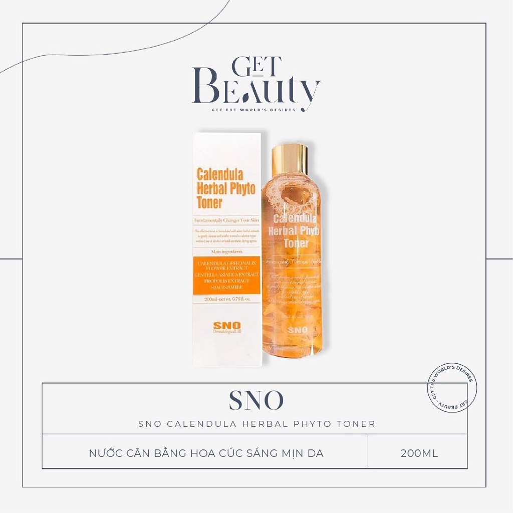 NƯỚC CÂN BẰNG TỪ HOA CÚC SNO CALENDULA HERBAL PHYTO TONER 200ML