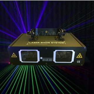 Đèn laser 2 cửa 7 màu