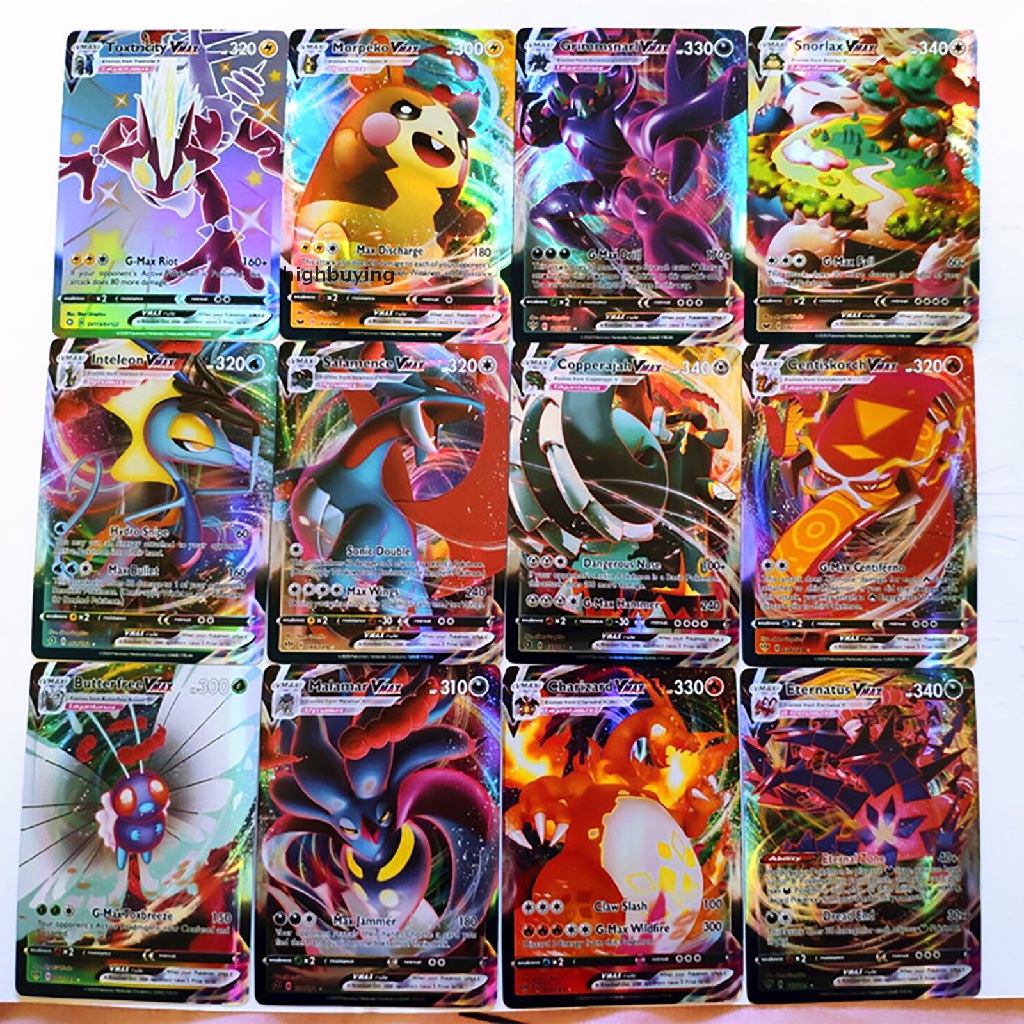 Set 60 Thẻ Bài Pokemon Mạ Vàng 55 Gx + 5 Mega