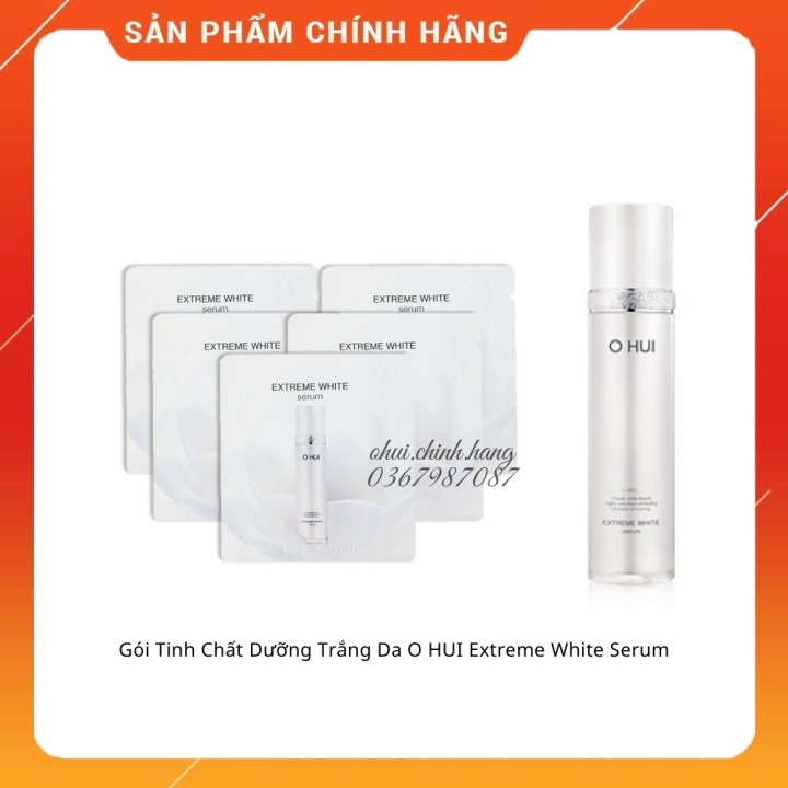 Combo 50 gói tinh chất trắng da ohui extreme white