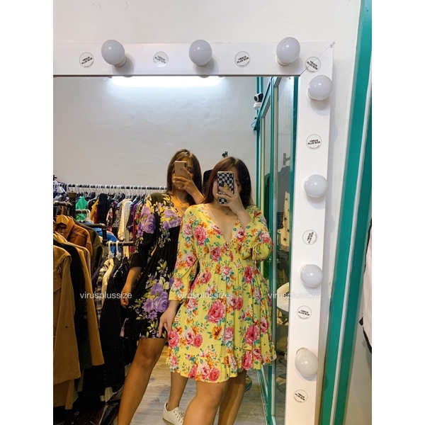 đầm hoa F21 plus xuất xịn bigsize