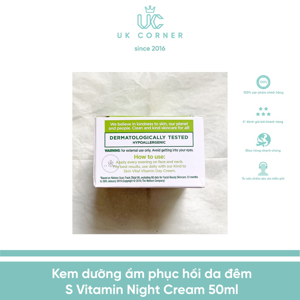 Kem dưỡng ẩm phục hồi da đêm Simple Vitamin Night Cream 50 mL