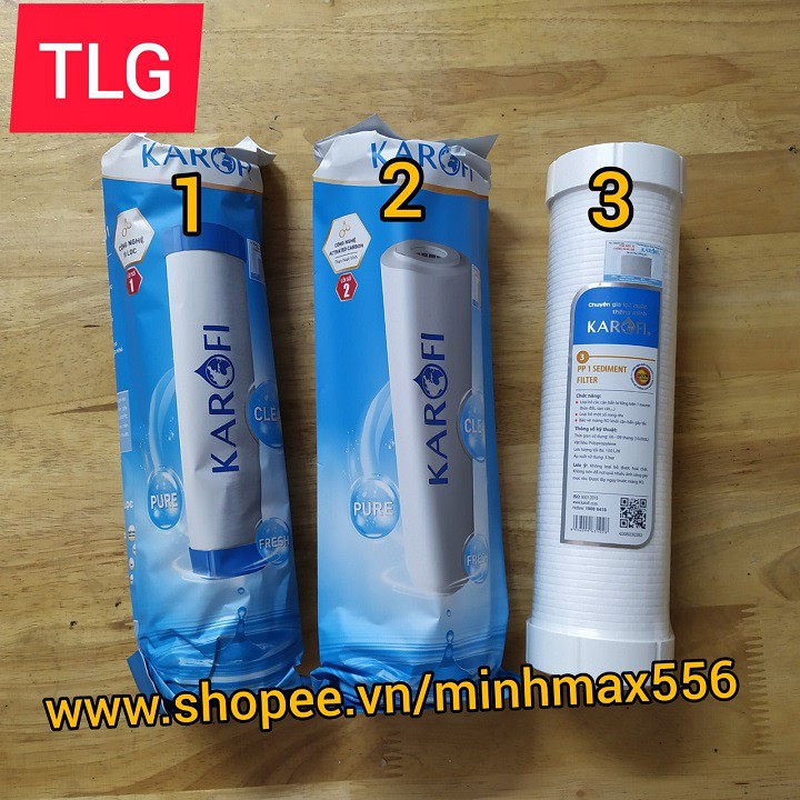 [UY TÍN SỐ 1] BỘ LÕI LỌC KAROFI CHÍNH HÃNG 1-2-3 | CÓ TEM CÀO KIỂM TRA HÀNG CHÍNH HÃNG | BigBuy360 - bigbuy360.vn