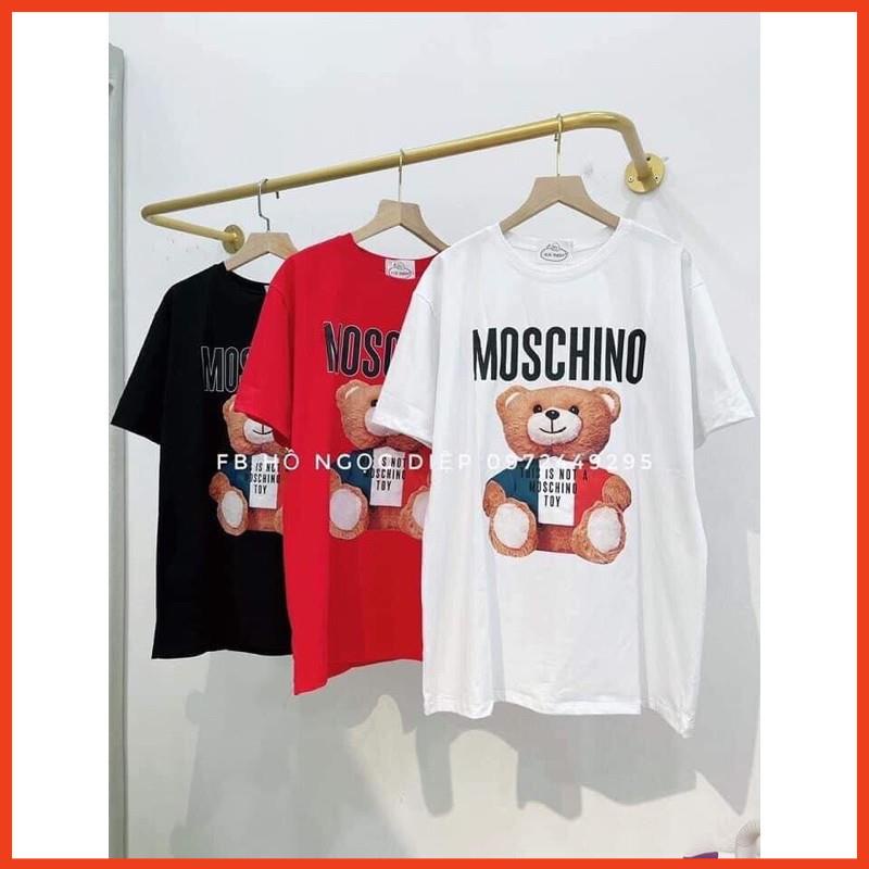 [RẺ VÔ ĐỊCH] áo phông nữ moschino, áo phông rộng - Hàng cao cấp, chất đẹp, ảnh thật