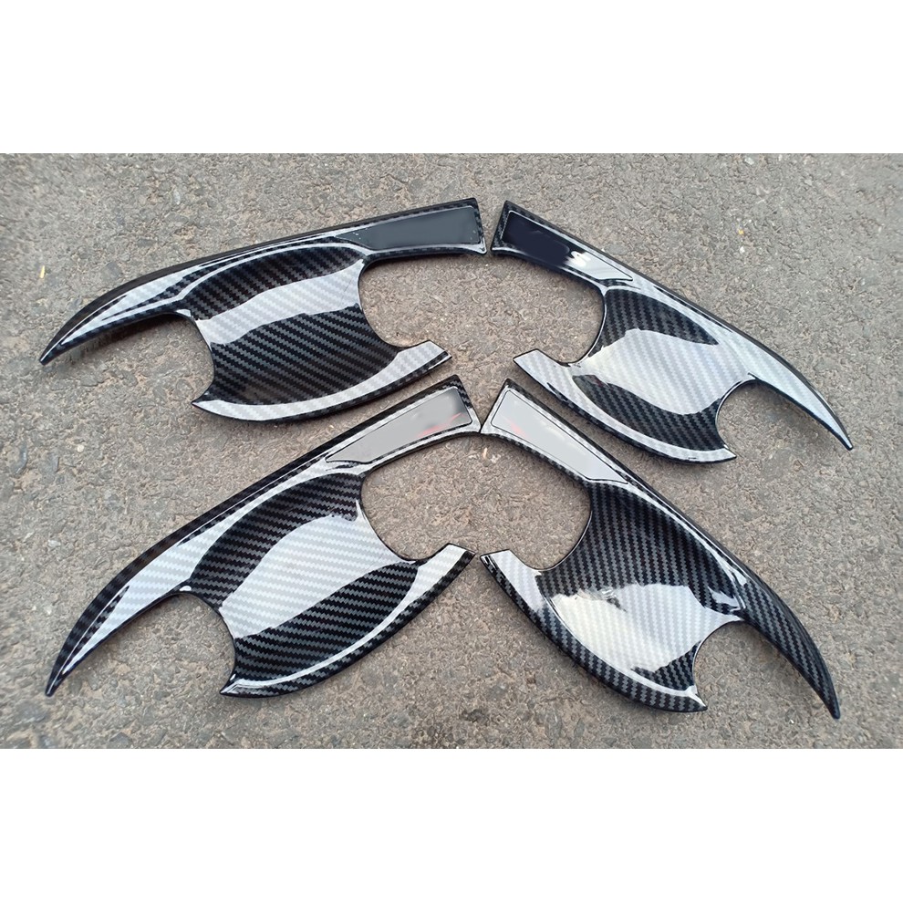 Ốp Tay Cửa Và Hõm Cửa Xe Vios 2019 đến 2022 Vân Carbon Cao Cấp Chống xước tay cửa làm đẹp cho xe