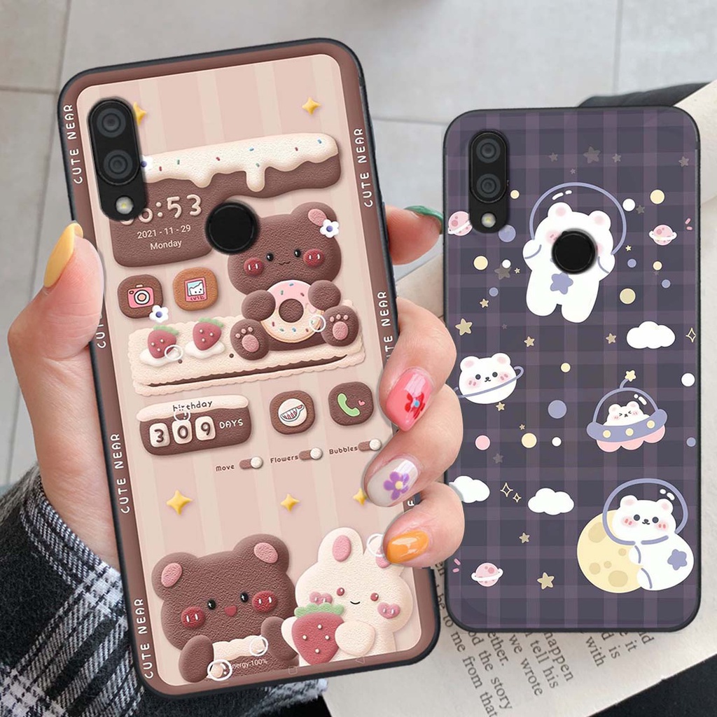 Ốp xiaomi redmi 7 - redmi note7 - redimi note 7 pro in hình gấu dễ thương và cute