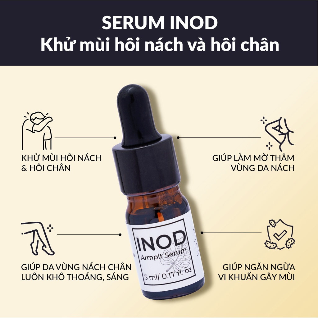 Combo 2 chai Serum INOD - Khử mùi hôi nách và hôi chân