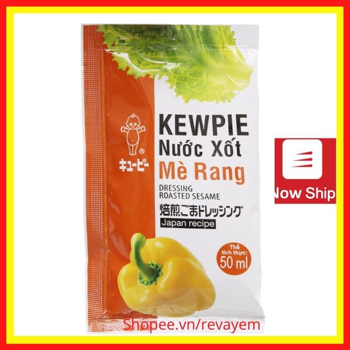 [Mã 267FMCGSALE giảm 8% đơn 500K] Nước sốt mè rang Kewpie 15ml - Nước sốt ăn kèm với Rong Nho