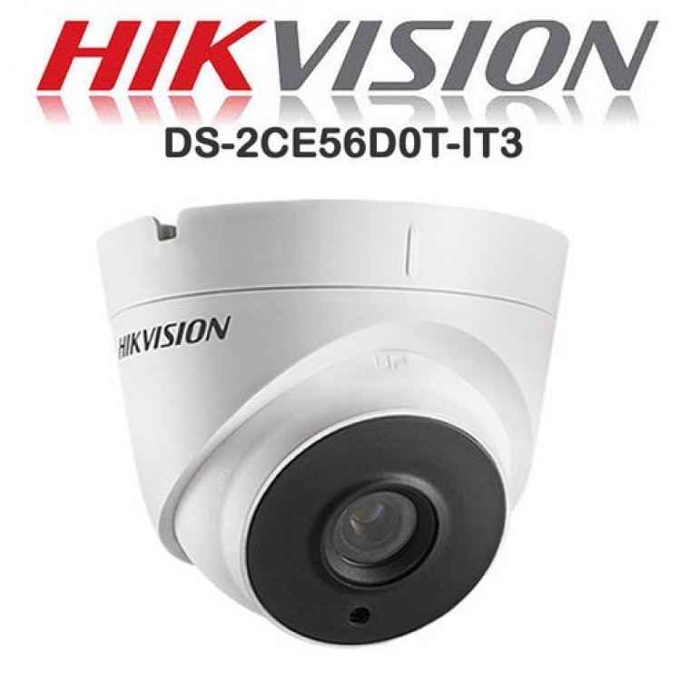 Camera  Dome Hồng ngoại xa 40m Hikvision DS-2CE56D0T-IT3(C) 2MP - Hàng chính hãng - Bảo hành 2 năm