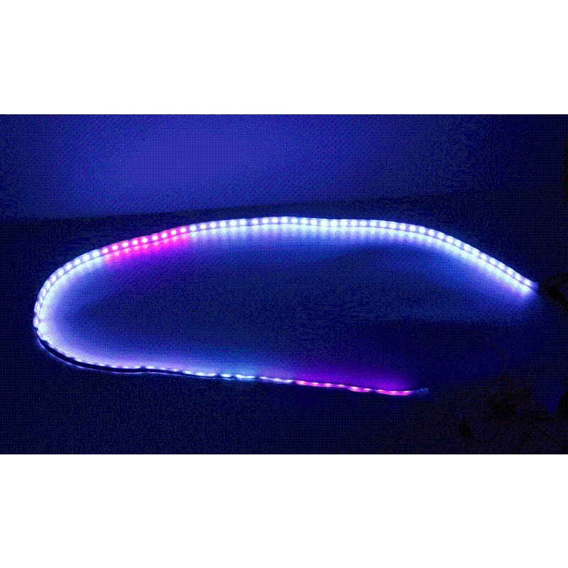 Dải Đèn LED 150cm Ánh Sáng Trắng Dùng Để Trang Trí Mui Xe Ô Tô