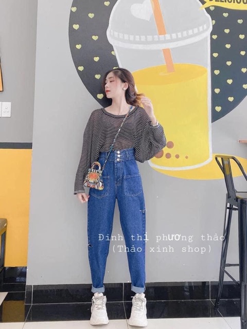 QUẦN JEANS BAGGY 3 KHUY TÚI TRƯỚC HOT TREND | BigBuy360 - bigbuy360.vn