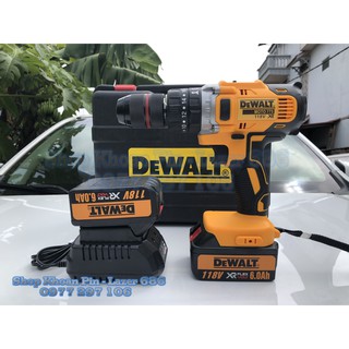 Máy Khoan Pin DEWALT 118V .Có Chức năng Búa.Đầu 13 ly.pin (kèm 2pin. bảo hành 12 tháng)