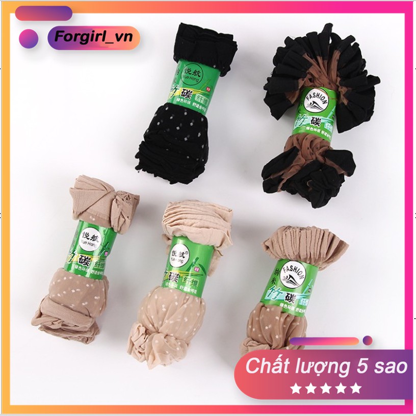 Set 10 đôi tất giấy nữ chấm bi siêu dai chống rách