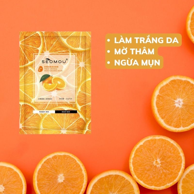 MẶT NẠ TRÁI CÂY DƯỠNG DA SEOMOU 6 Vị