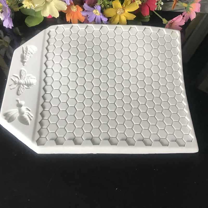 Khuôn Silicon Làm Bánh / Sô Cô La Hình Tổ Ong 3d