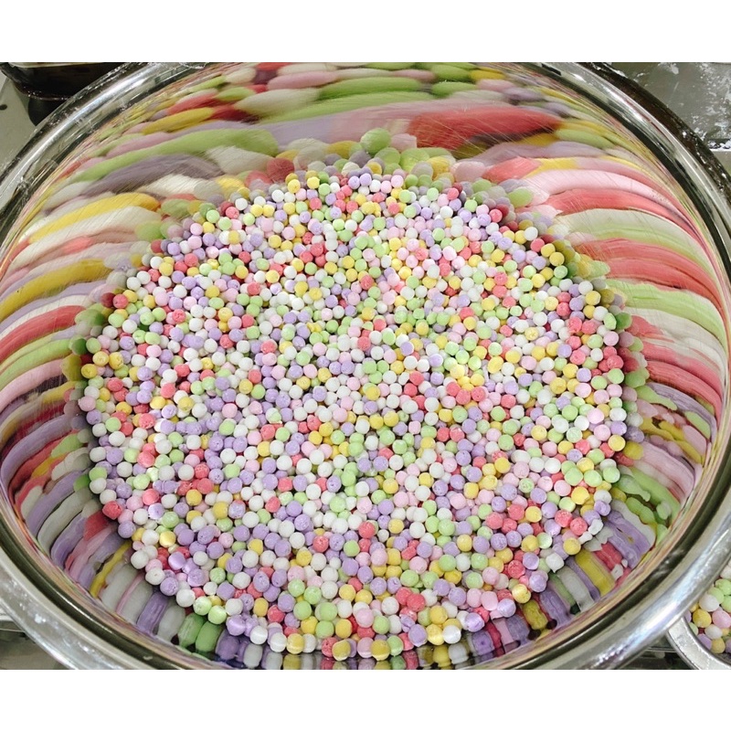 Trân châu cơm dừa ngũ sắc