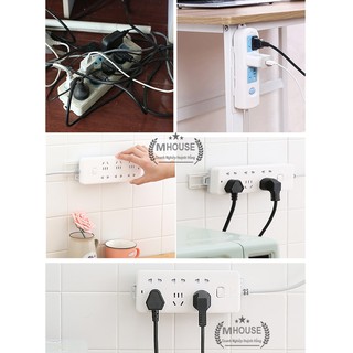 Bộ Miếng Dán Ổ Cắm Điện 2 mặt AB dính tường , Bộ Móc Treo Ổ Cắm Điện An Toàn
