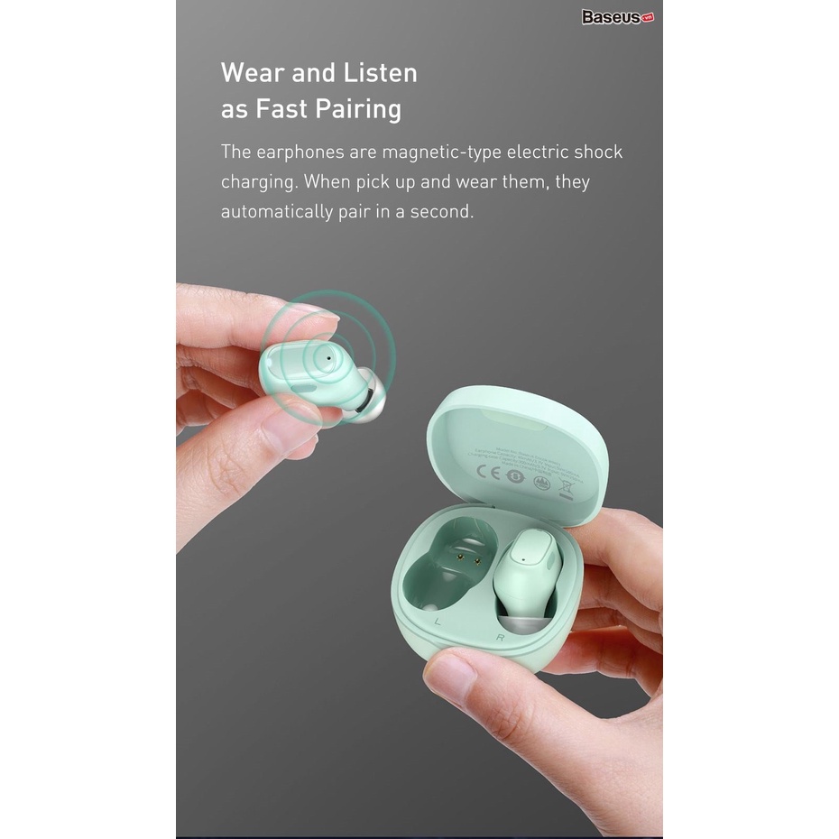 Tai nghe Bluetooth Baseus Encok True Wireless Earphones WM01