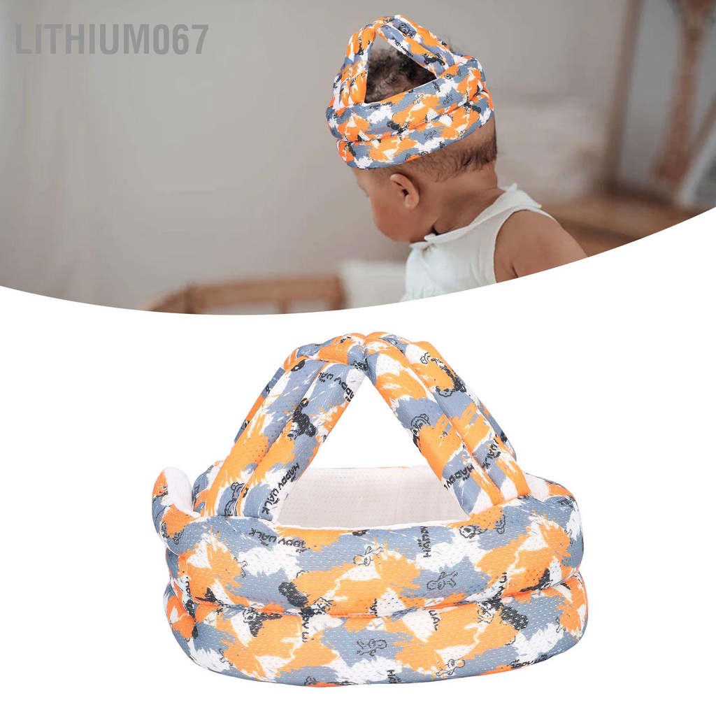 Mũ bảo vệ đầu cho bé tập đi 0-36 tháng tuổi chất liệu mềm mại thoáng khí có thể điều chỉnh tiện dụng