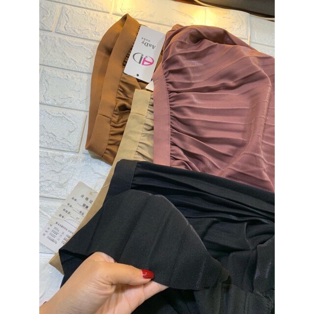 [ẢNH THẬT+VIDEO] Chân Váy Midi Dáng Dài Xếp Ly Cạp Chun Loại 1 | BigBuy360 - bigbuy360.vn