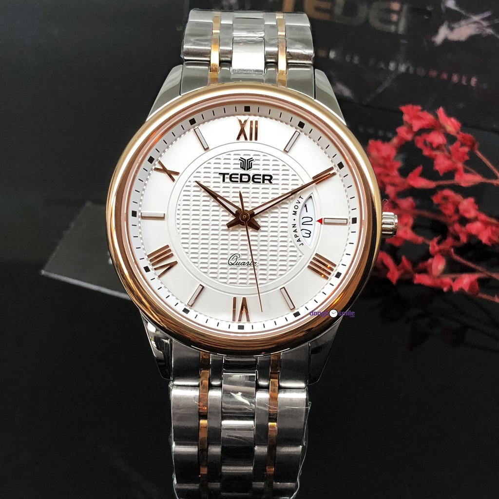 Đồng hồ nam dây inox chính hãng Teder TDM050G-MDT