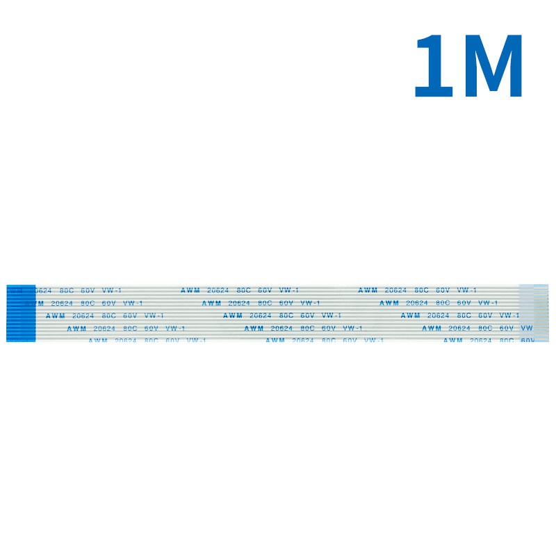 Dây Cáp Flex Dẻo Cho Raspberry Pi Model B + 2M 1M 50CM 30CM 15CM 15 Pins 15CM-200CM FFC 1.0mm Amp 20624 80C 60V VW-1