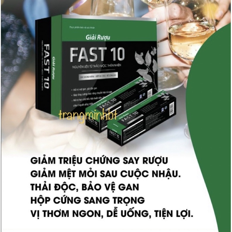 Giải Rượu Fast 10 ( Hộp 6h nhỏ x 4 gói )