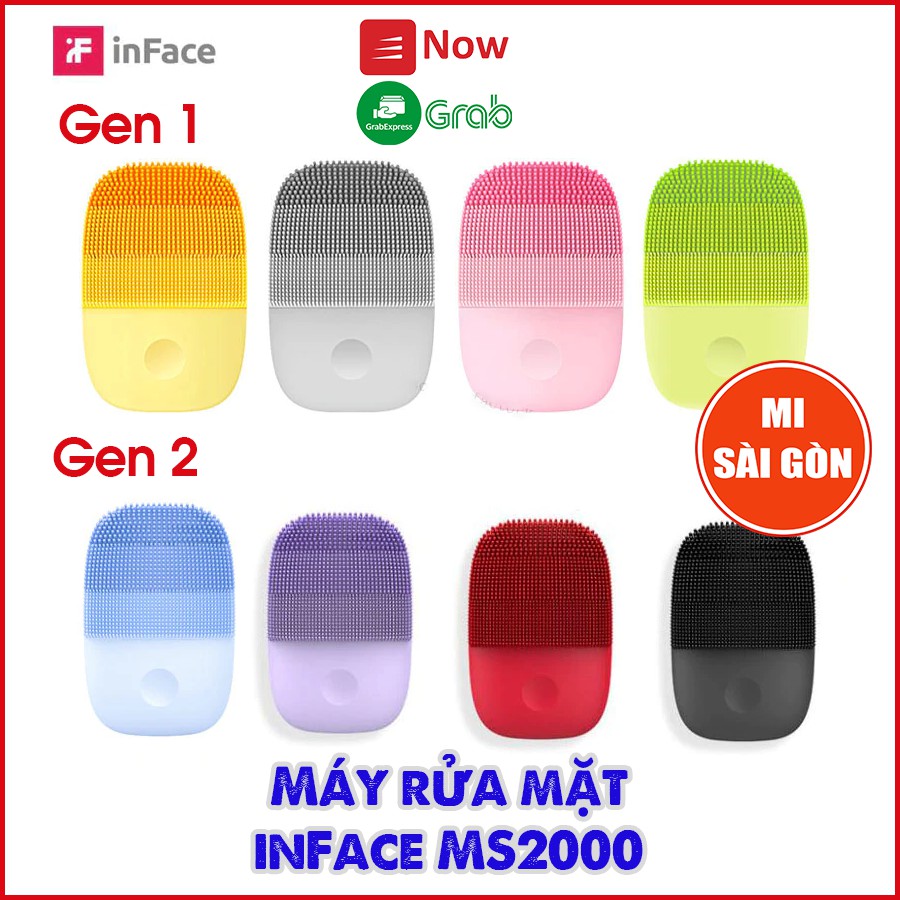 Máy rửa mặt inFace MS2000 làm sạch mặt bằng sóng siêu âm1