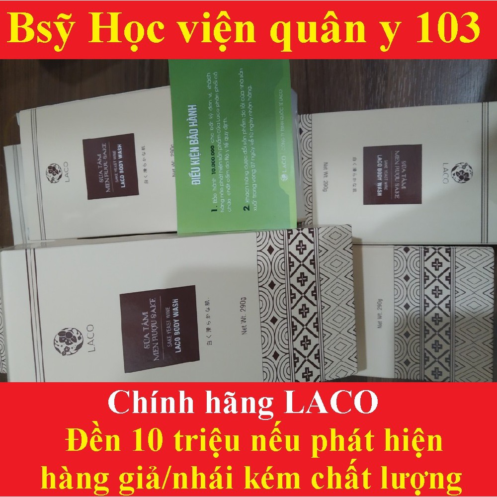 sữa tắm trắng da men rượu sake LACO HOT 290g,làm mịn,nhả nắng,đều màu da,ngừa mụn lưng[kem dưỡng trắng da body đẹp thân] | BigBuy360 - bigbuy360.vn