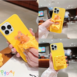 Ốp Điện Thoại Dẻo Họa Tiết Phô Mai & Chú Chuột Dễ Thương Cho Redmi Note 11 10 4G 5G 9 Pro Max 10s 9s 8 8T 7