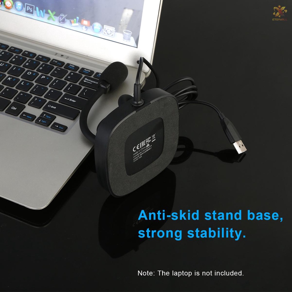 Micro Để Bàn Có Dây USB Xoay 360 Độ Không Gây Tiếng Ồn Cho PC Laptop | BigBuy360 - bigbuy360.vn