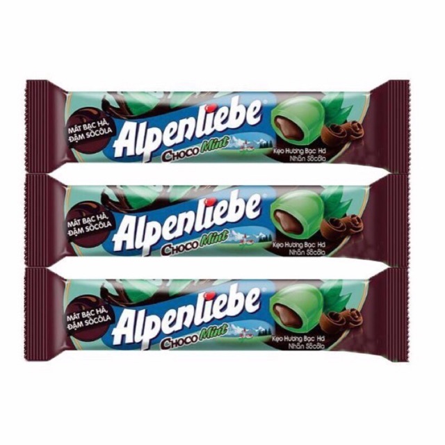 1 Thanh Kẹo Alpenliebe Vị Choco Mint ( bạc hà nhân socola )