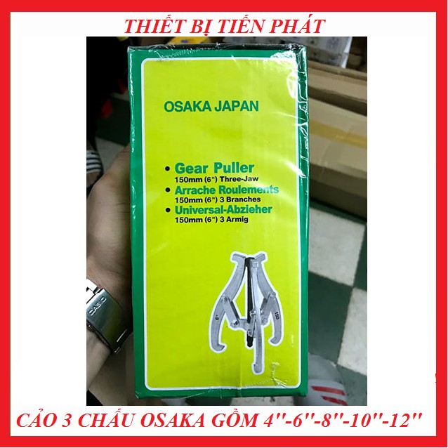 Cảo 3 Chấu OSAKA  -DFJ JAPAN Hàng Xịn Full Size 4'', 6'', 8'', 10'' Cao Cấp (Chính Hãng)