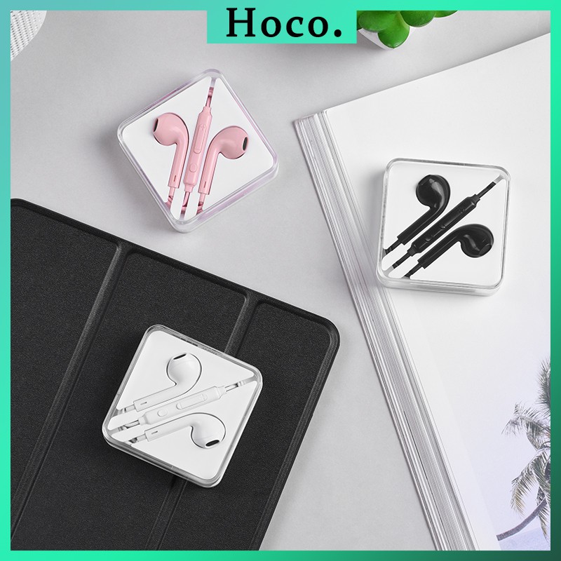 TAI NGHE ÂM THANH HAY HOCO M55 NHÉT TAI DÂY CÓ MIC JACK 3.5mm cho Điện Thoại IPhone Android