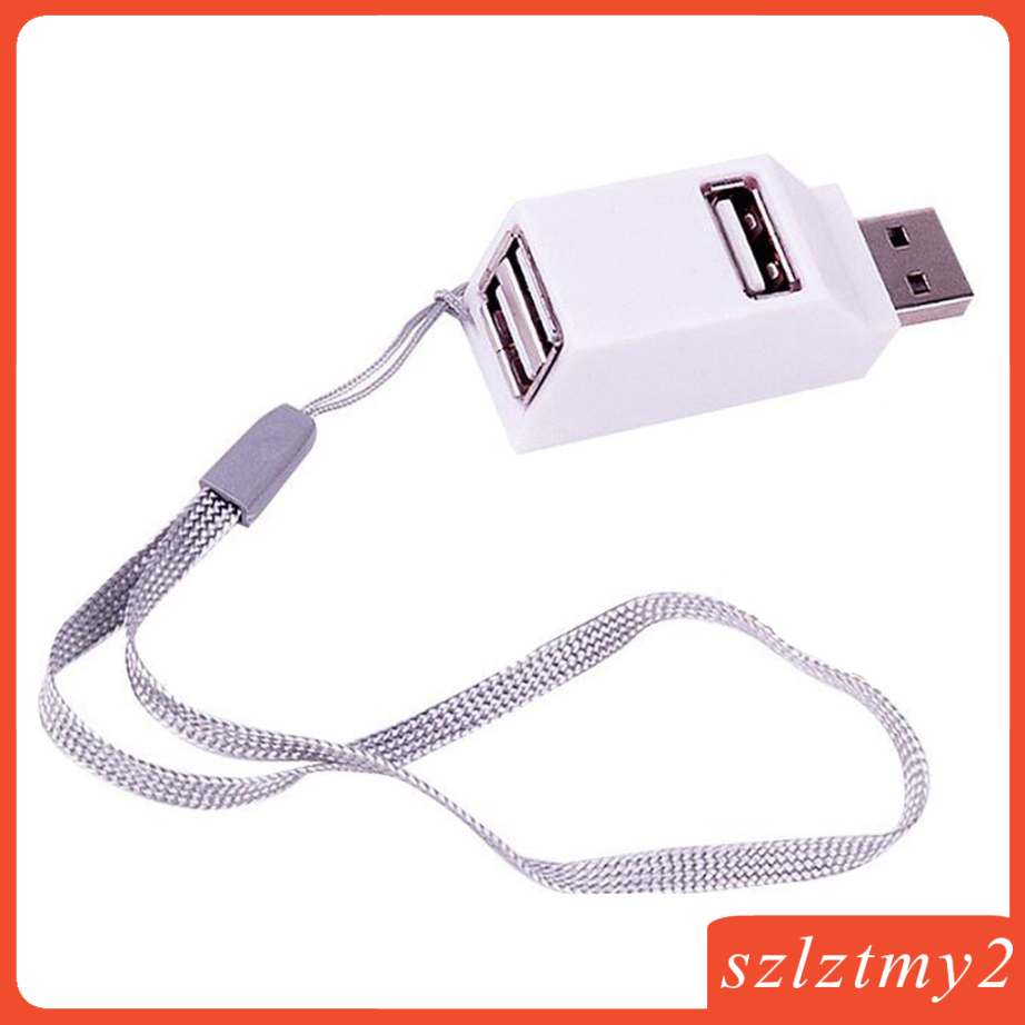 [galendale] USB 2.0 3Ports Splitter Adapter Hub for PC Expansion up to 480mbps Black