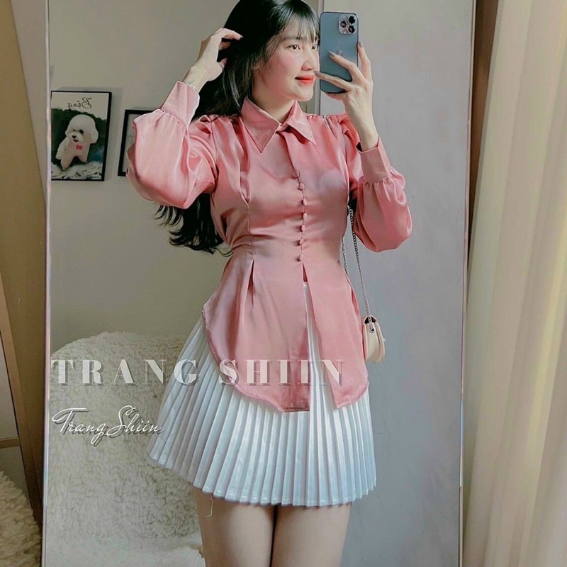 Áo Sơ mi Nhung nút bọc bigsize 55kg-95kg❤️❤️