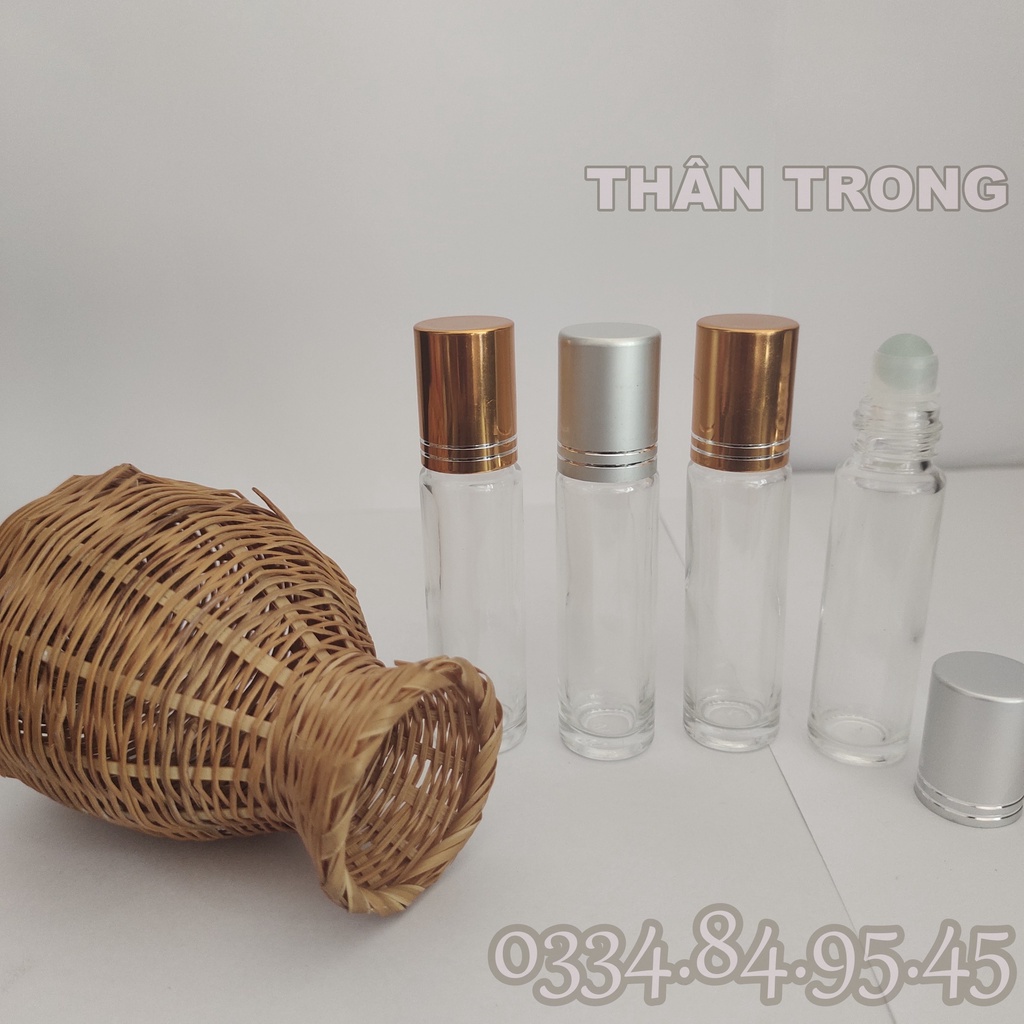 Vỏ Bi Lăn 10ml - Chai lọ chiết nước hoa, dầu dừa