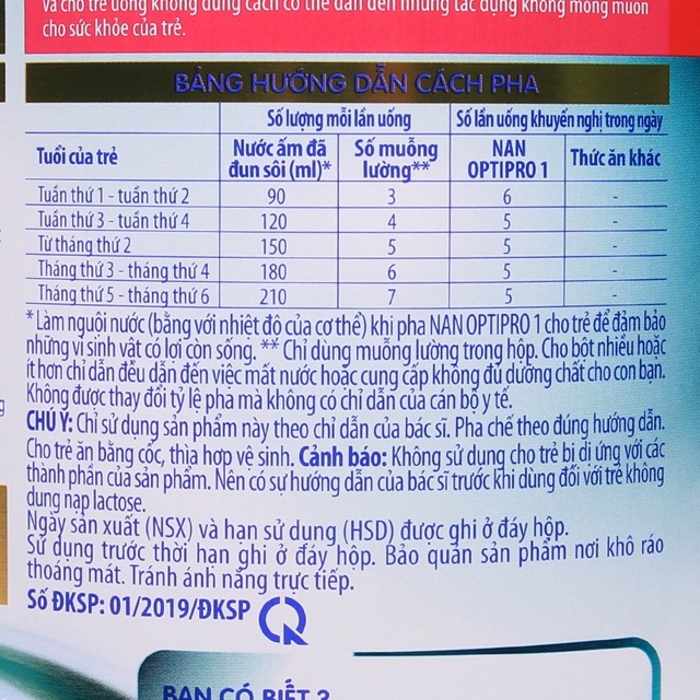 [CHÍNH HÃNG] Sữa Bột Nestlé NAN Optipro 1 HM-O Hộp 800g