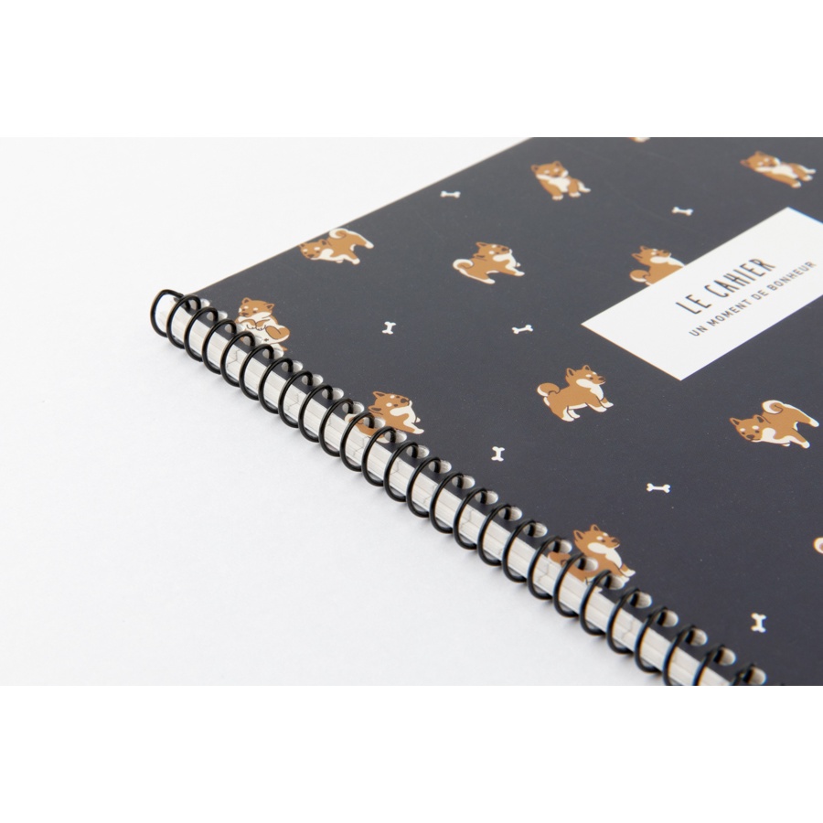 Sổ Tay ARTBOX Hàn Quốc Họa Tiết Cún Shiba Màu Xanh Navy 30 Tờ