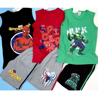 Bộ thun ba lỗ sát nách size đại siêu anh hùng spiderman hulk