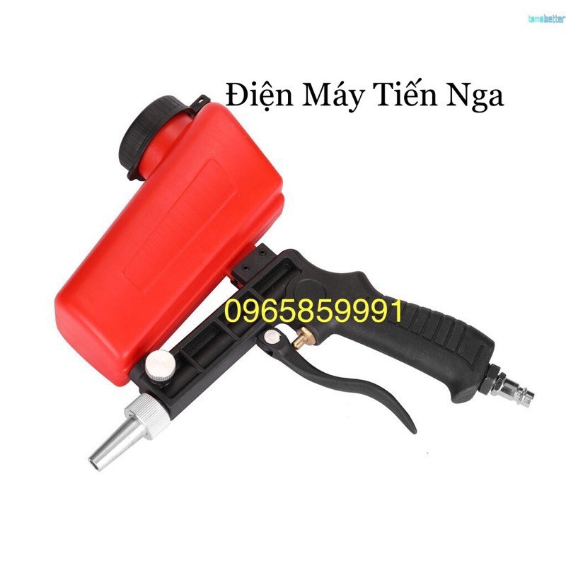 [SALE] Súng Phun Cát Khí Nén Dạng Bình Đỏ 90 psi