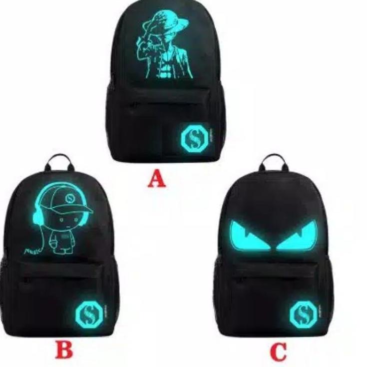 Balo Có Cổng Sạc USB Màu Dạ Quang Thời Trang Cho Nam