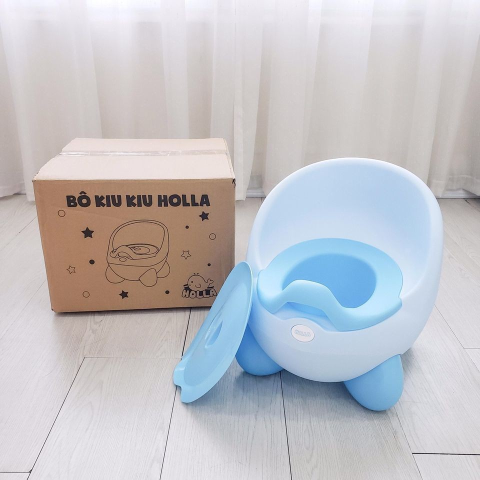 Bô cho bé đi vệ sinh có tựa lưng Holla - ghế bô cho bé gái, bé trai