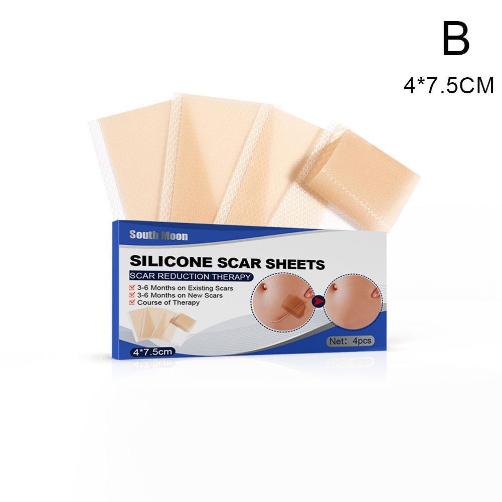 Bộ 4 Miếng Dán Silicone Làm Mờ Sẹo K7I6