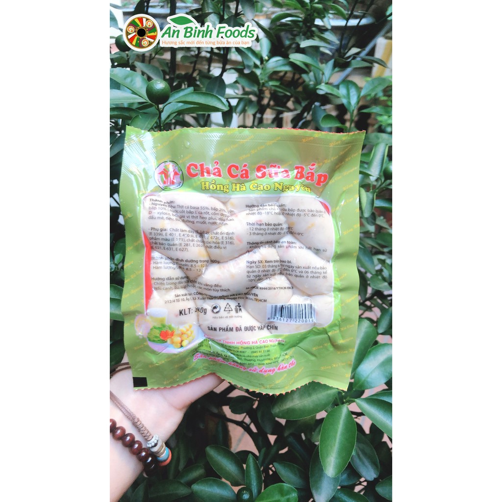 Chả cá sữa bắp Hồng Hà 500g