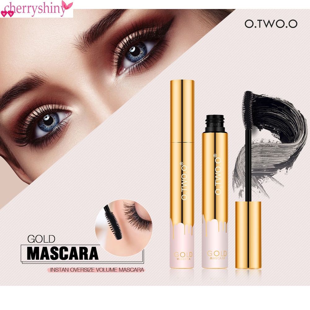 1 Mascara O.TWO.O màu đen chống nước chống nhòe làm dài dày và cong mi
