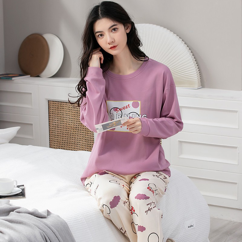 Đồ mặc nhà nữ thu đông chất cotton mịn đẹp - MH5119 | BigBuy360 - bigbuy360.vn